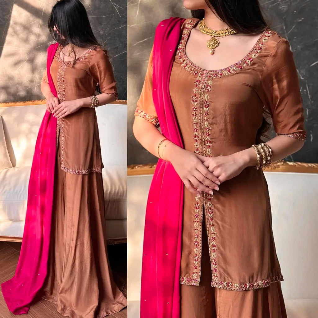 Pure and premium designer silk suit