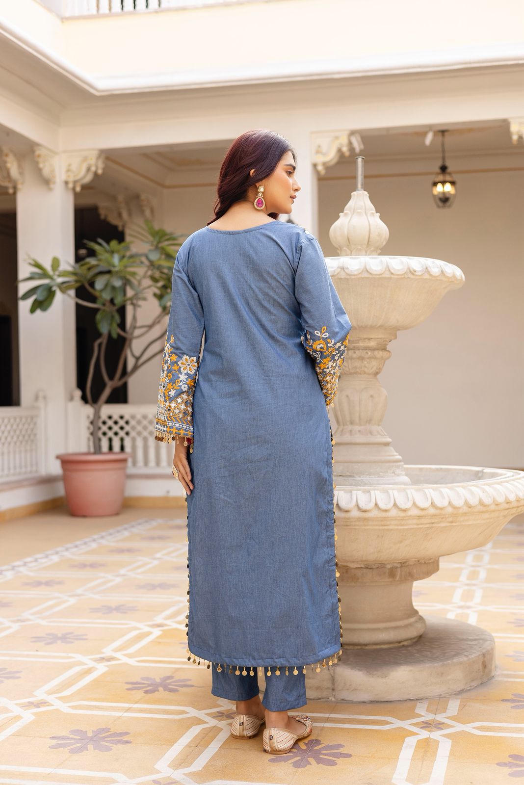 Elegant Denim Kurti