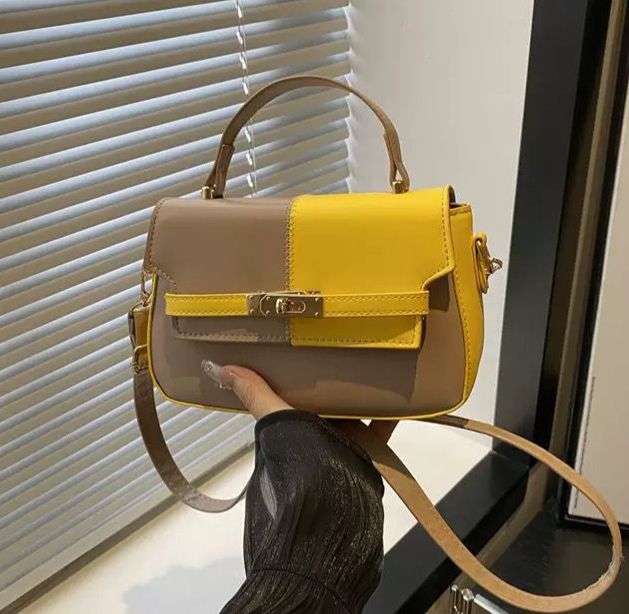 Elegant Dual-Tone Mini Sling Bag for Women