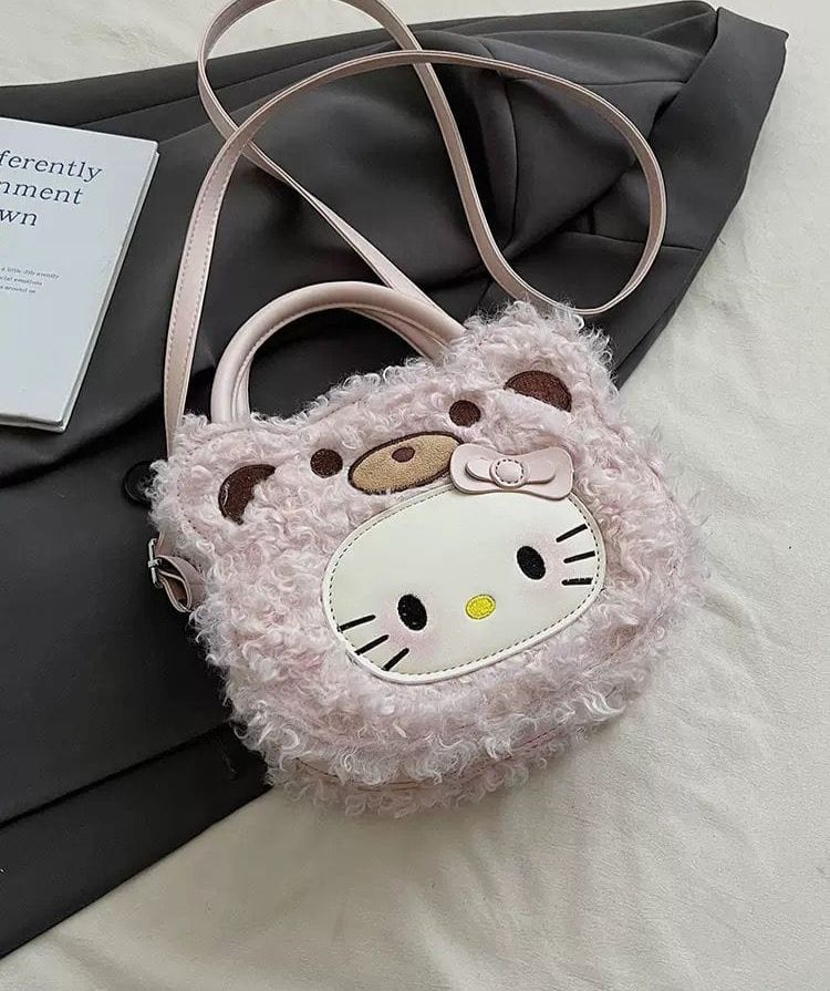 Cute Plush Cartoon Crossbody Bag