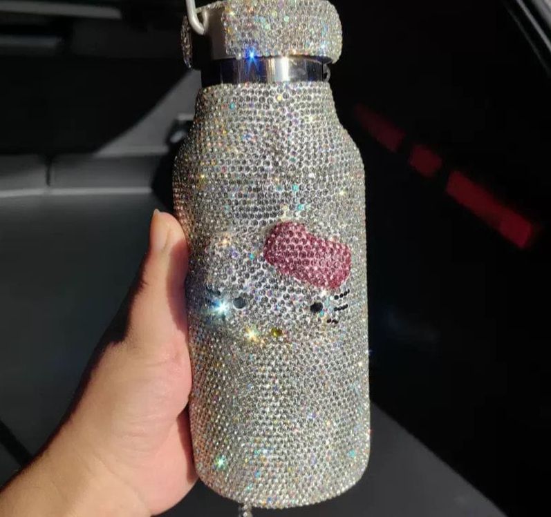 Rhinestone Mini Carry Bottle Pouch