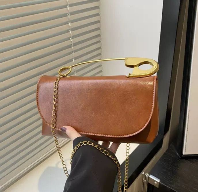 Chic Safety Pin Clutch Bag