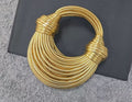Luxury Gold Coil Handle Statement Bag