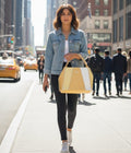 Colorblock Structured Tote Bag