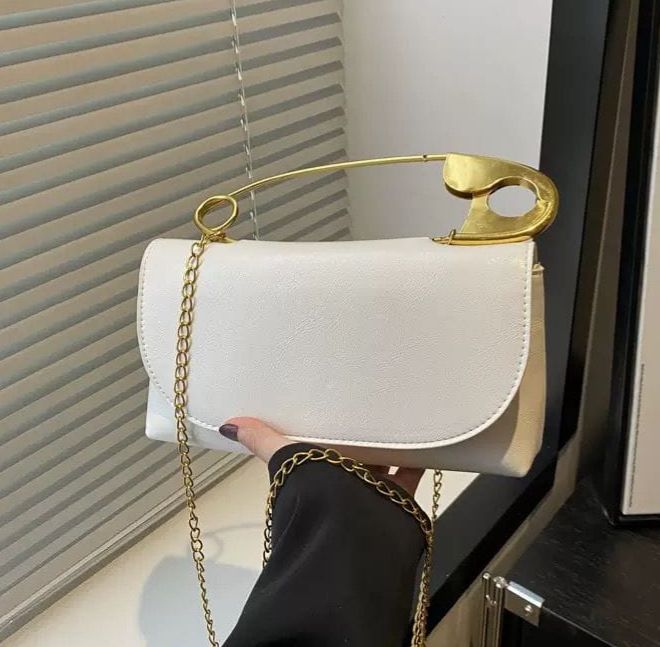 Chic Safety Pin Clutch Bag
