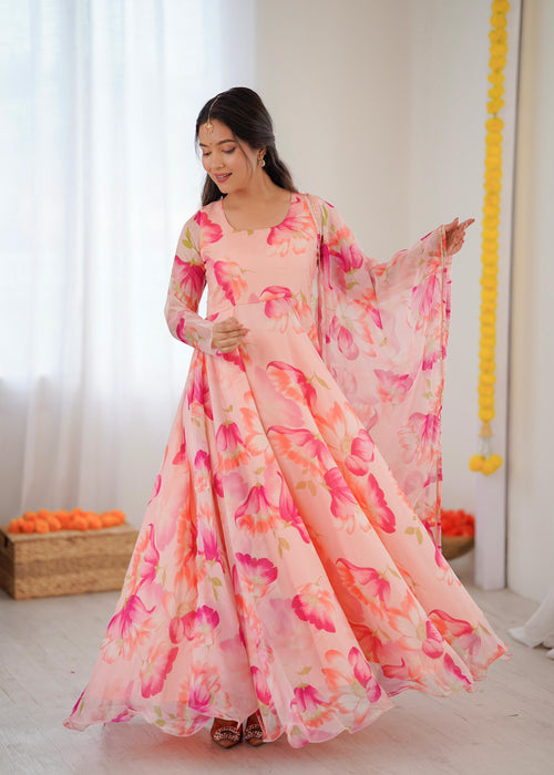 Beautiful Floral Gown