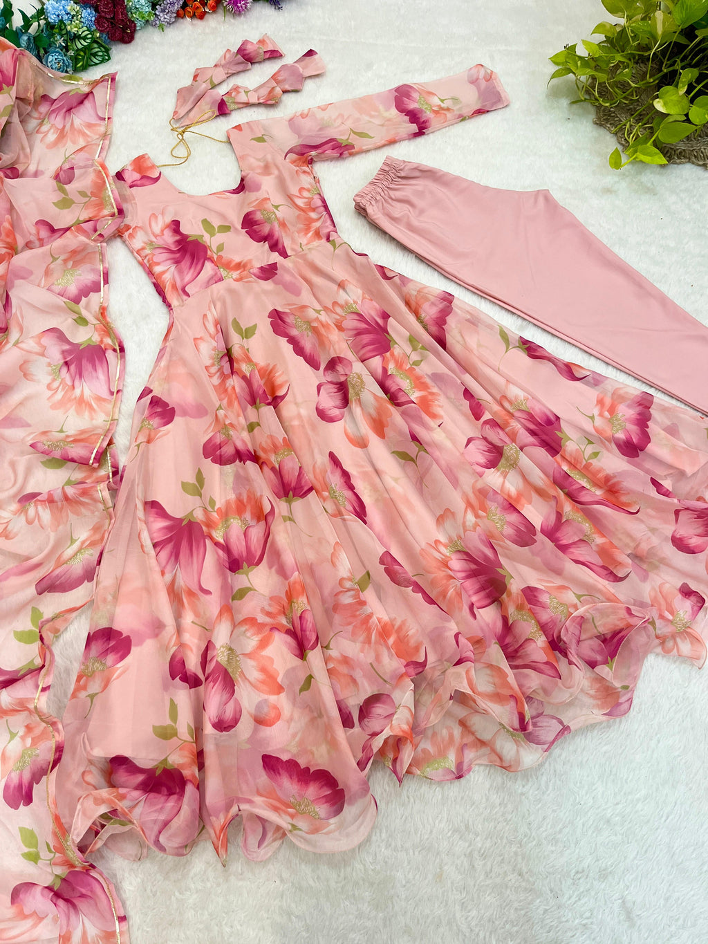 Beautiful Floral Gown