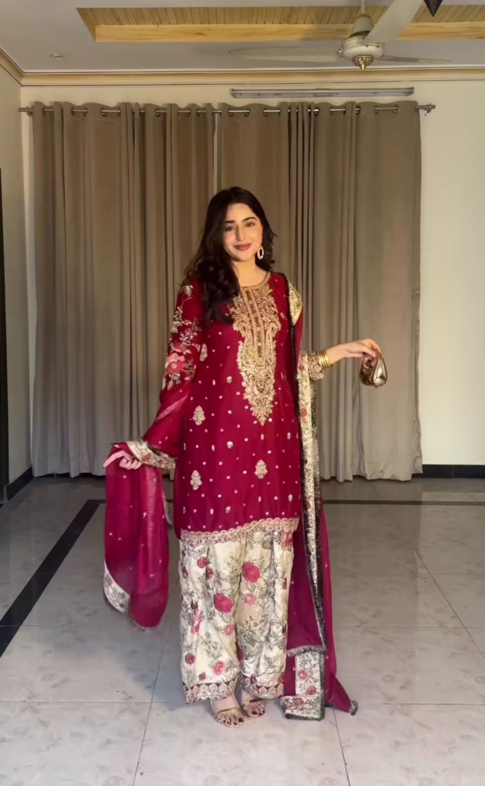 Heavy Embroidered Patiyala Suit with Salwar