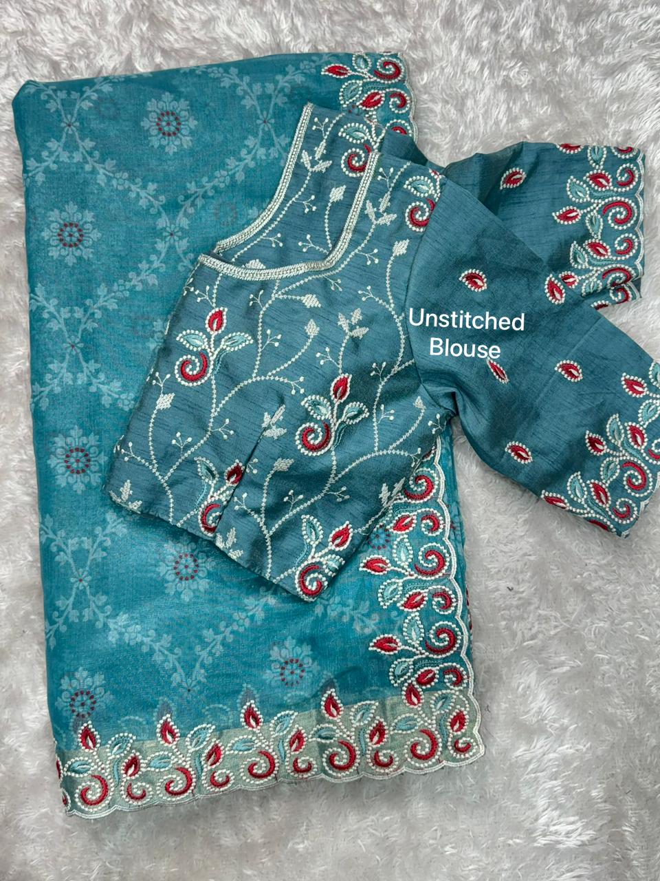 Classic Cotton Satin Saree