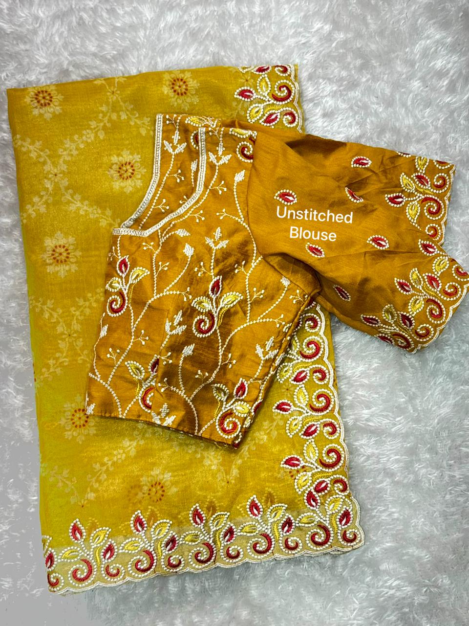 Classic Cotton Satin Saree