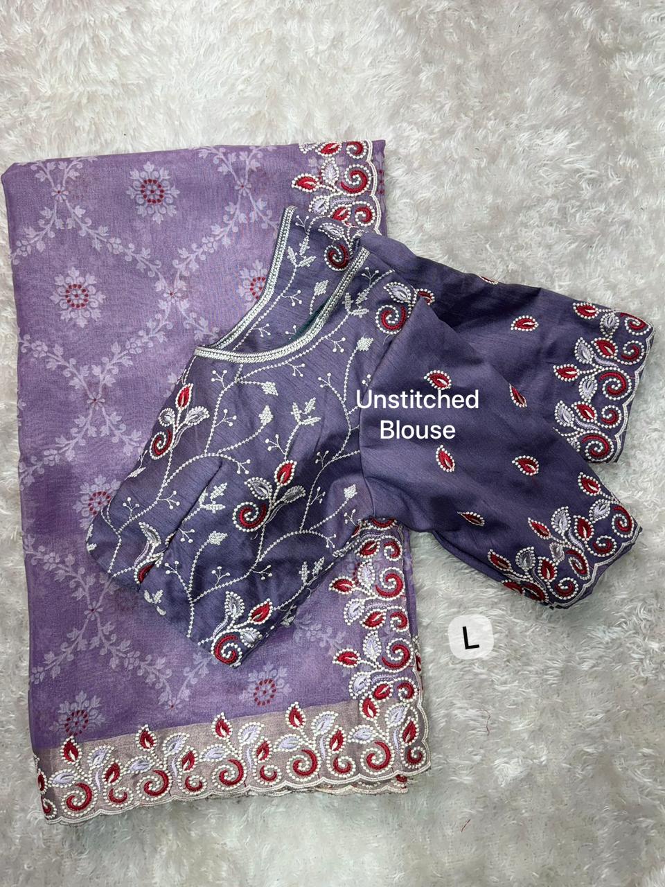 Classic Cotton Satin Saree