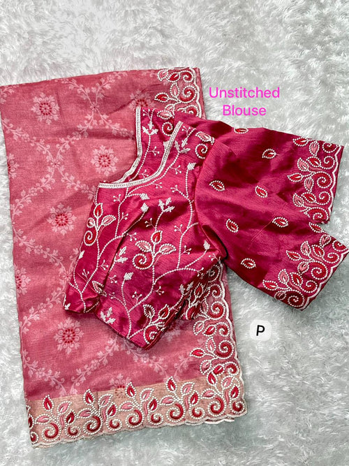 Classic Cotton Satin Saree