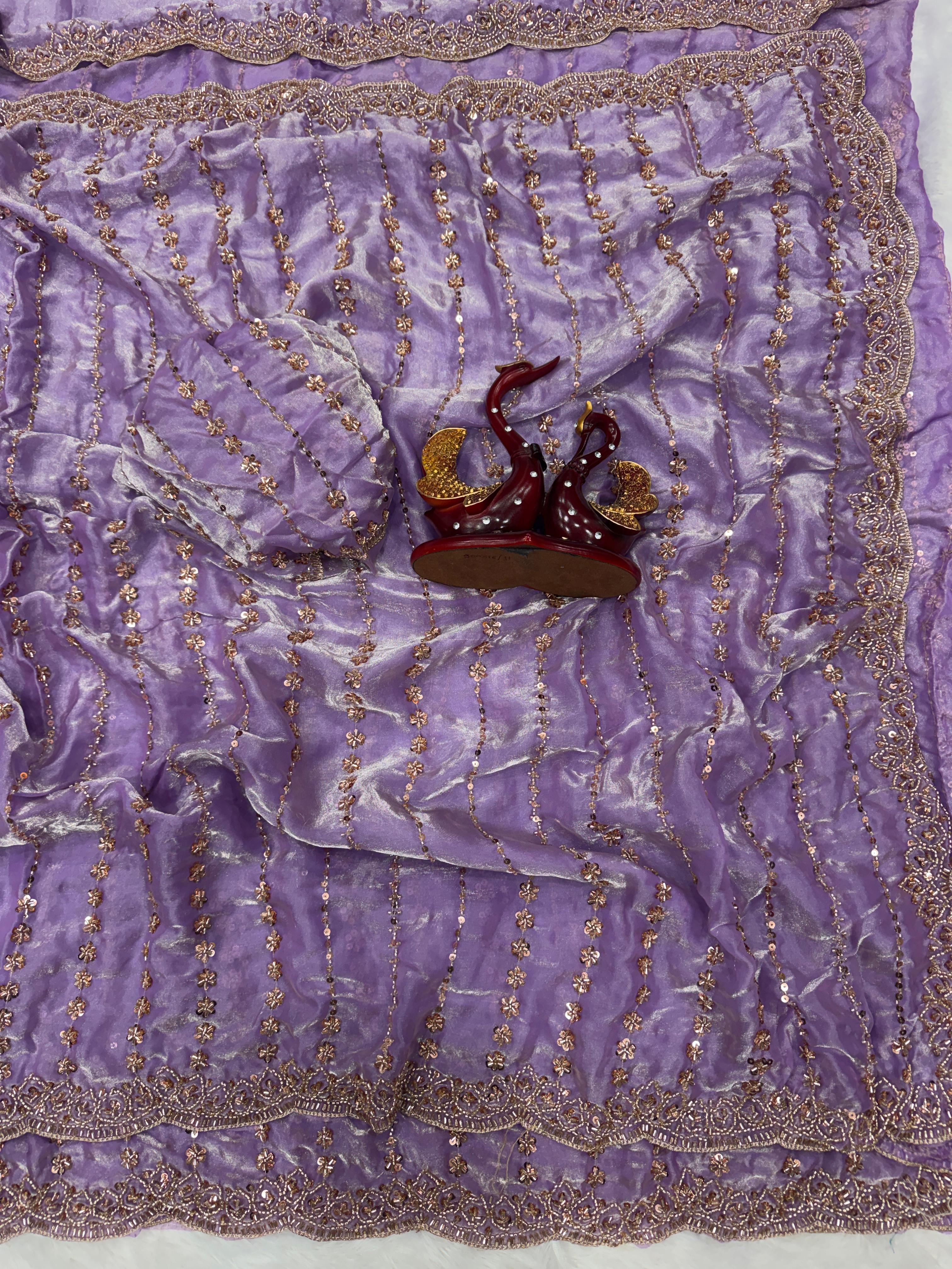 Party Wear Soft Space Silk Saree