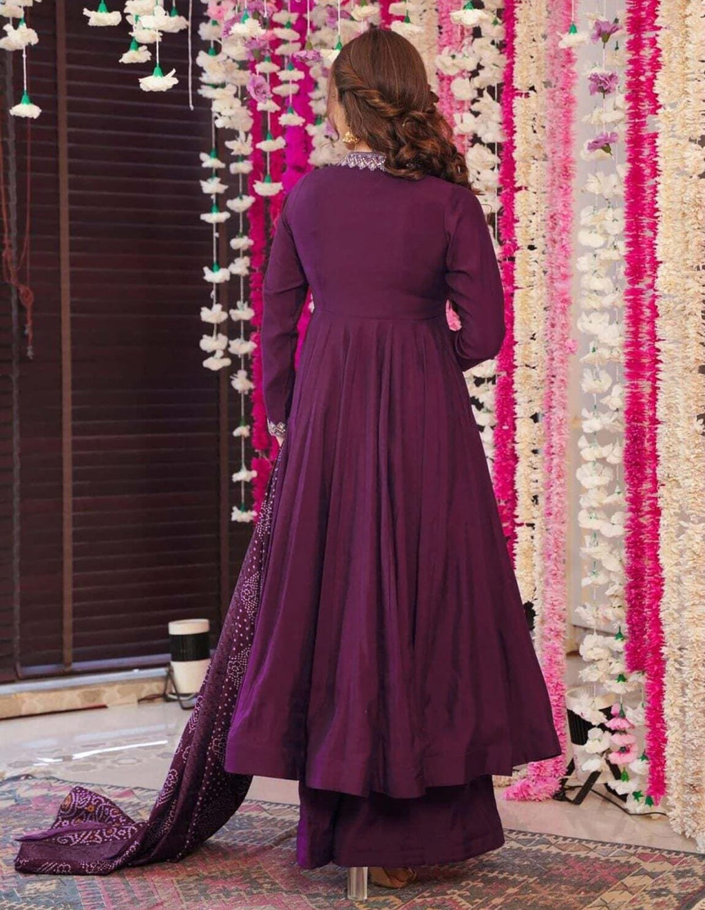 Women’s Anarkali Palazzo Dupatta Set