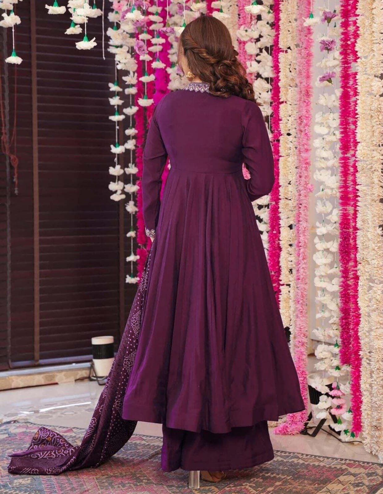 Women’s Anarkali Palazzo Dupatta Set