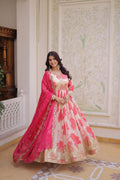 Stunning Silk Gown with Digital Print