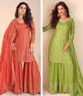 Luxe Festive Kurta Sharara Suit