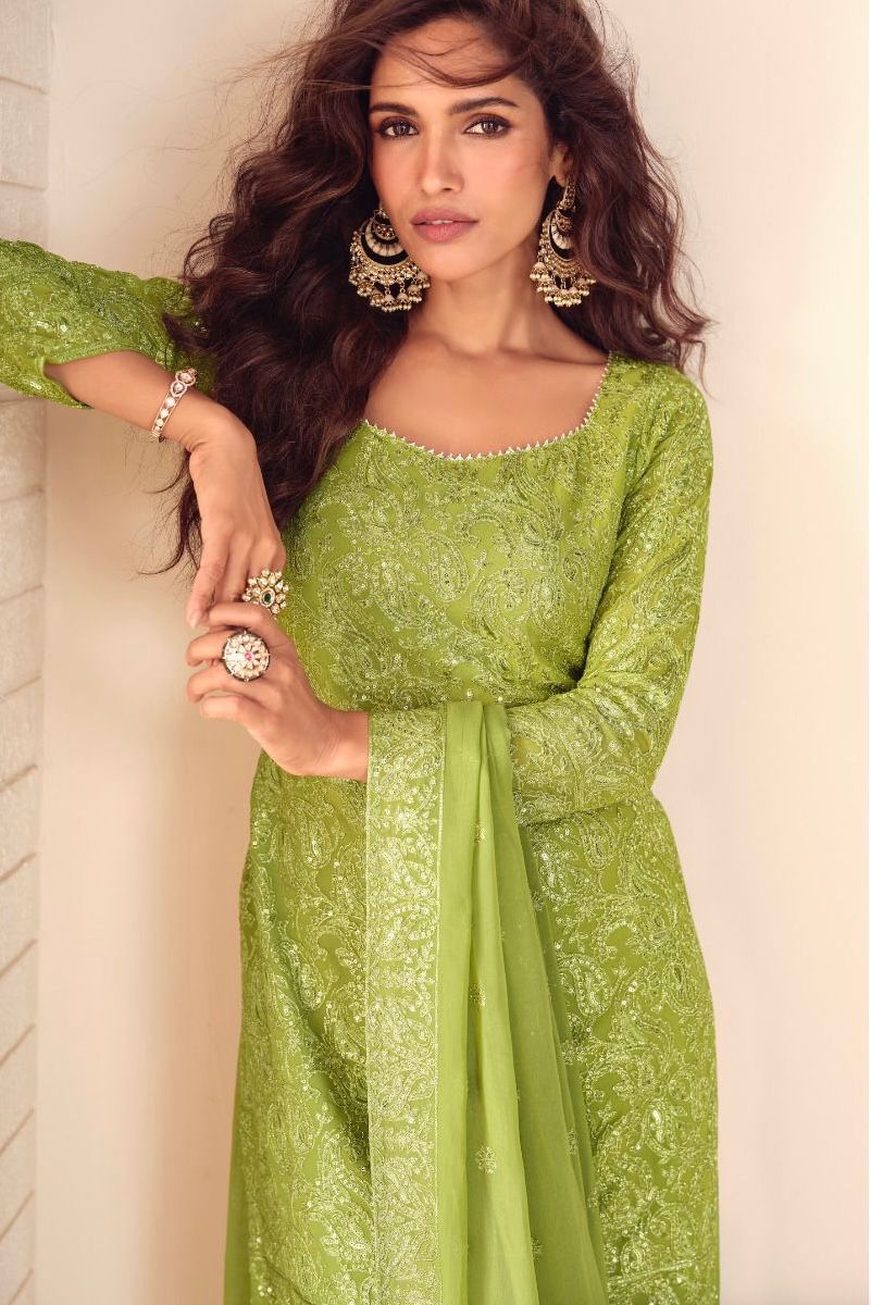 Luxe Festive Kurta Sharara Suit