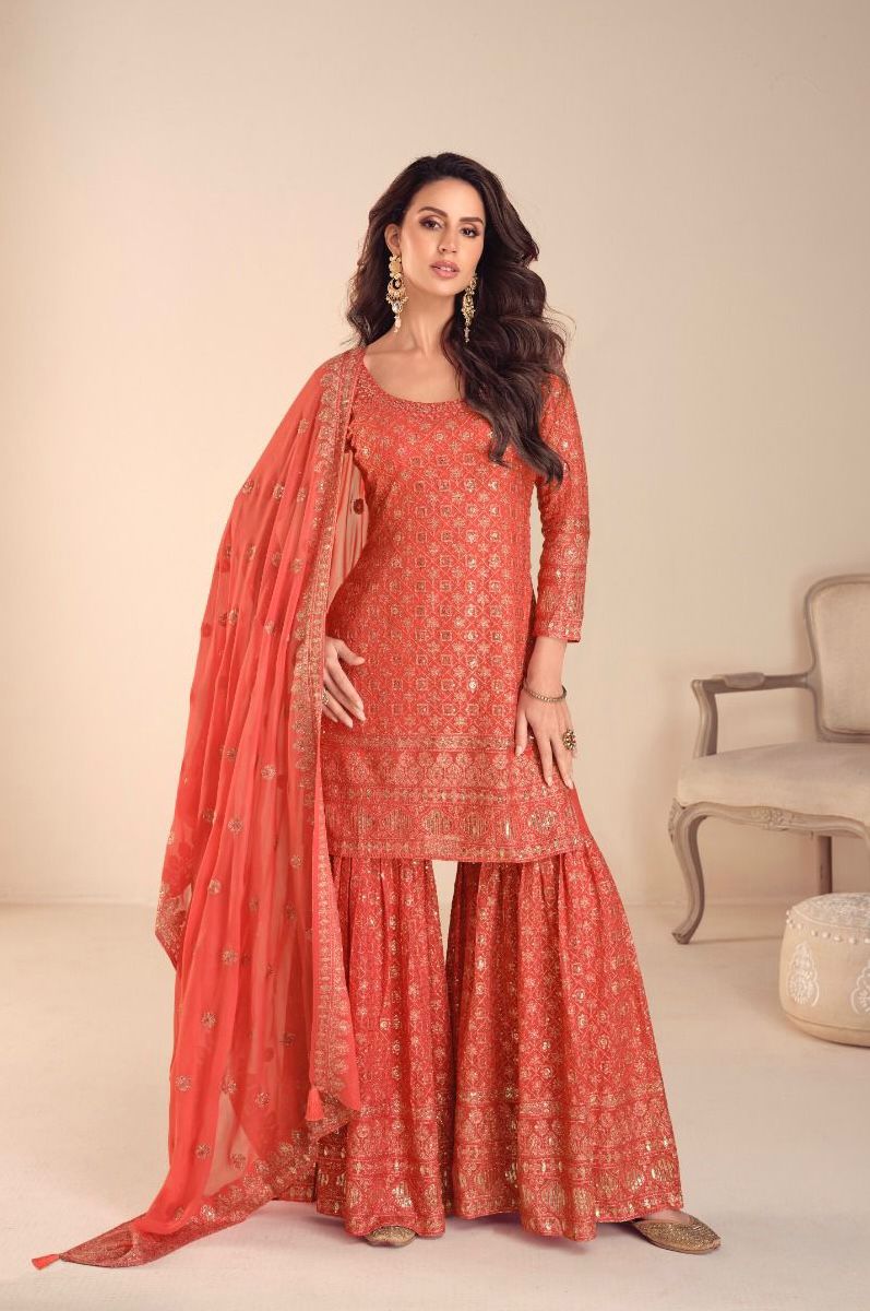 Luxe Festive Kurta Sharara Suit