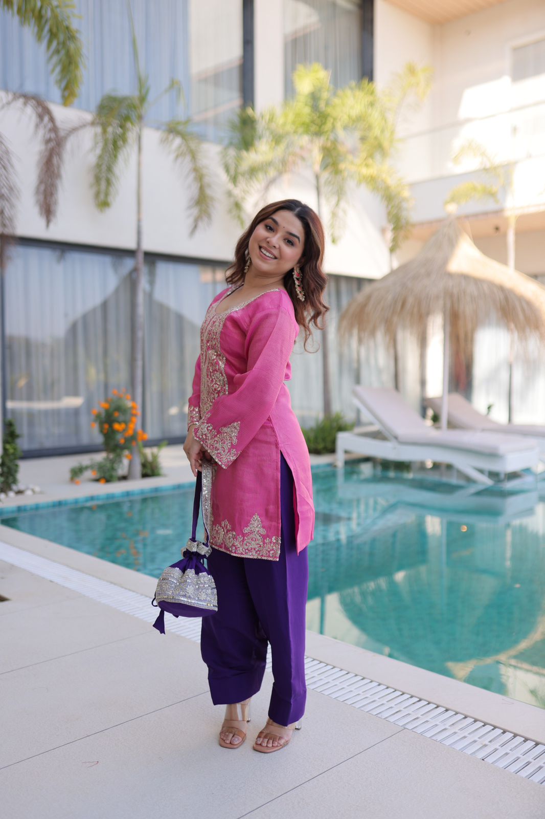 Festive Special Designer Kurti Pant Set