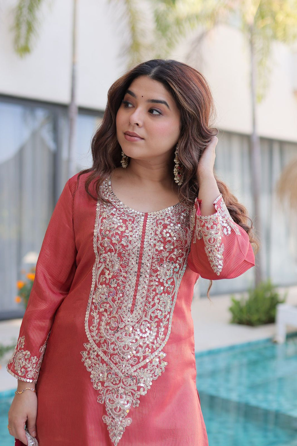 Festive Special Designer Kurti Pant Set