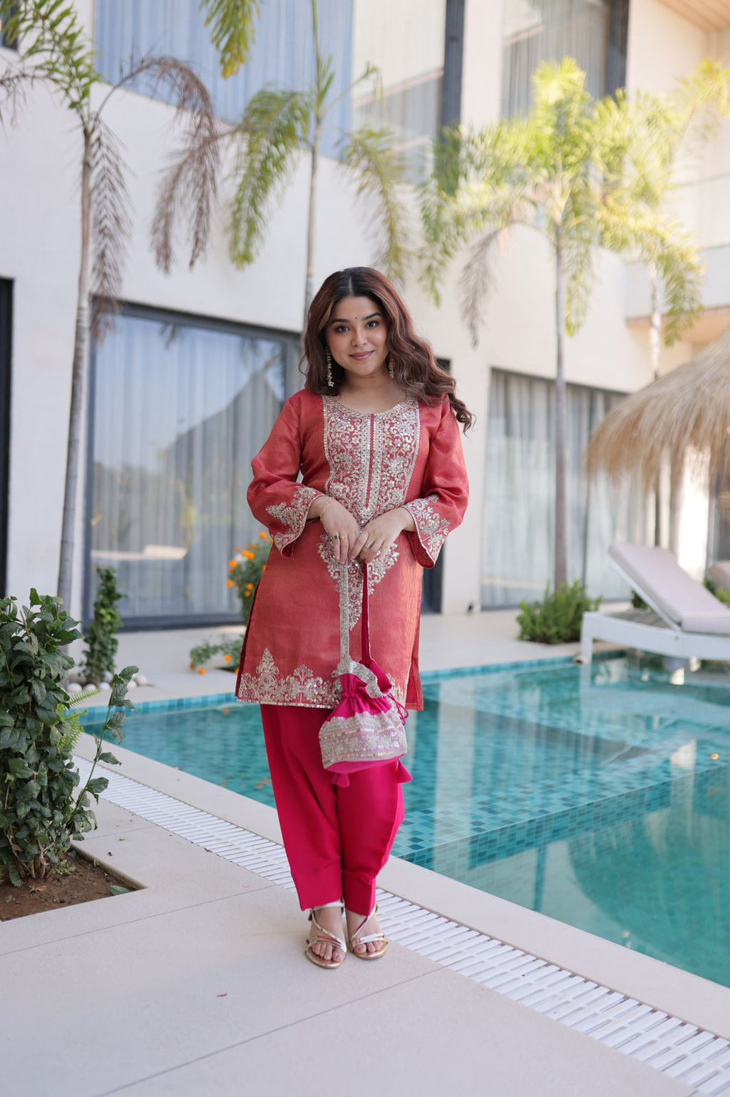 Festive Special Designer Kurti Pant Set