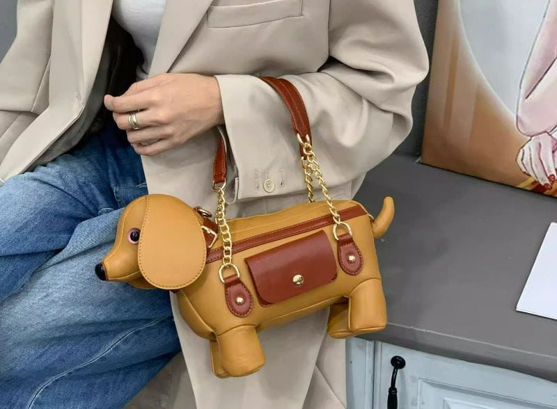 Adorable Dachshund Dog Shape Handbag