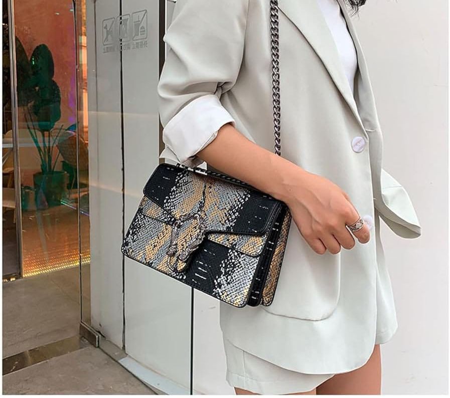 Luxury Textured Chain Shoulder Bag