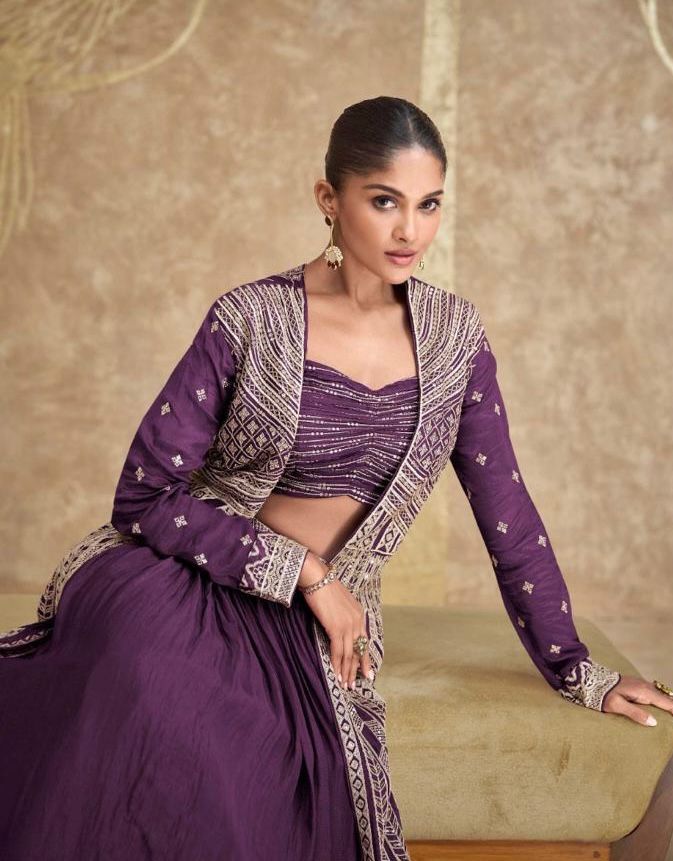 Regal Emerald Lehenga Set with Embroidered Jacket
