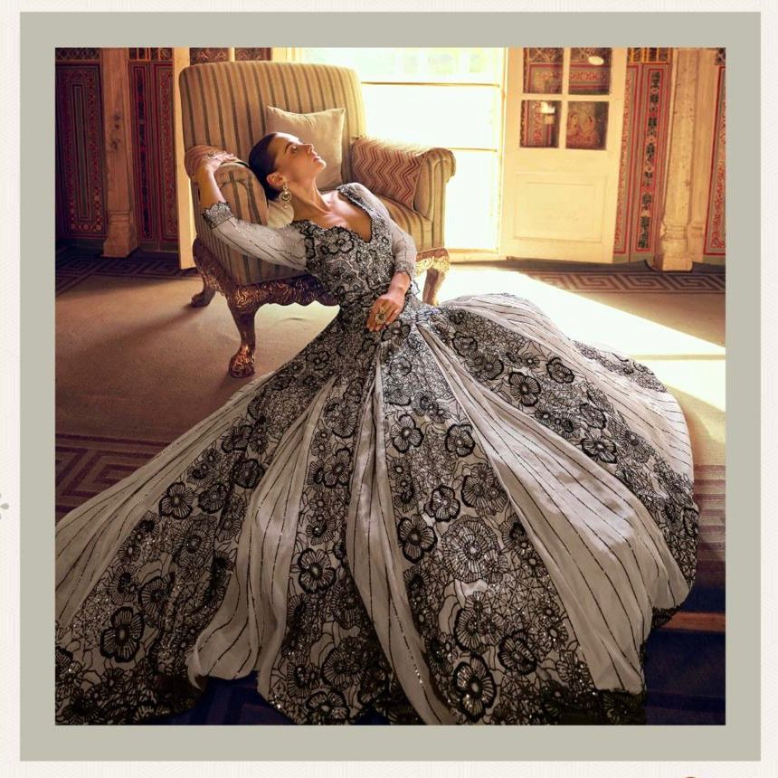 Royal Embroidered Luxe Gown