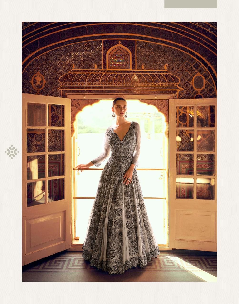Royal Embroidered Luxe Gown