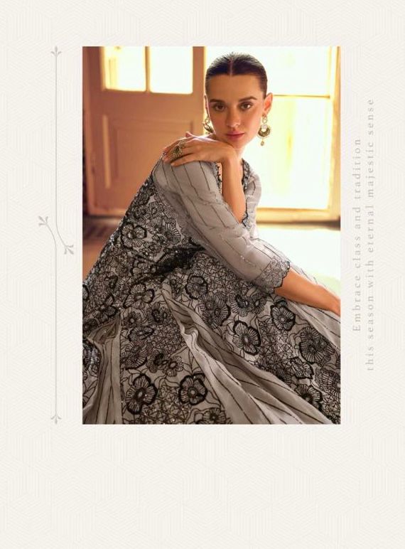 Royal Embroidered Luxe Gown