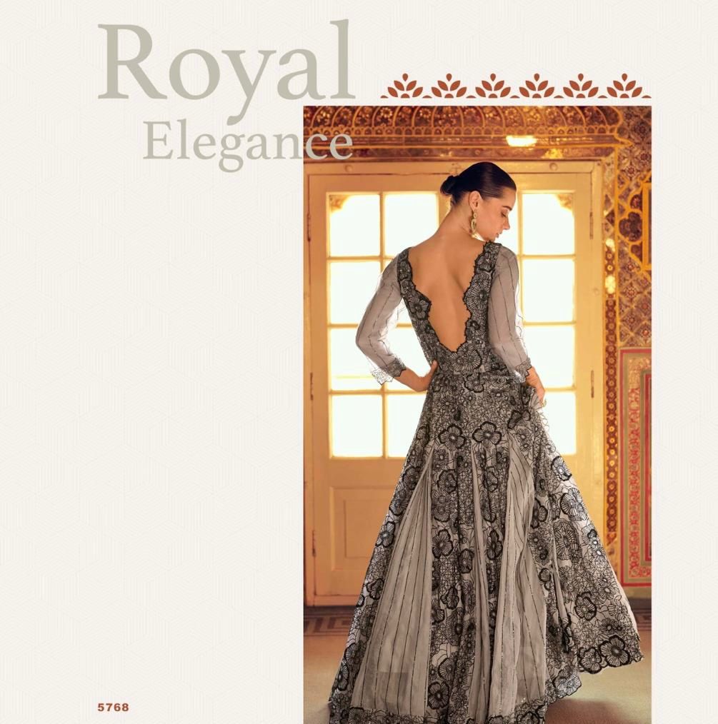 Royal Embroidered Luxe Gown