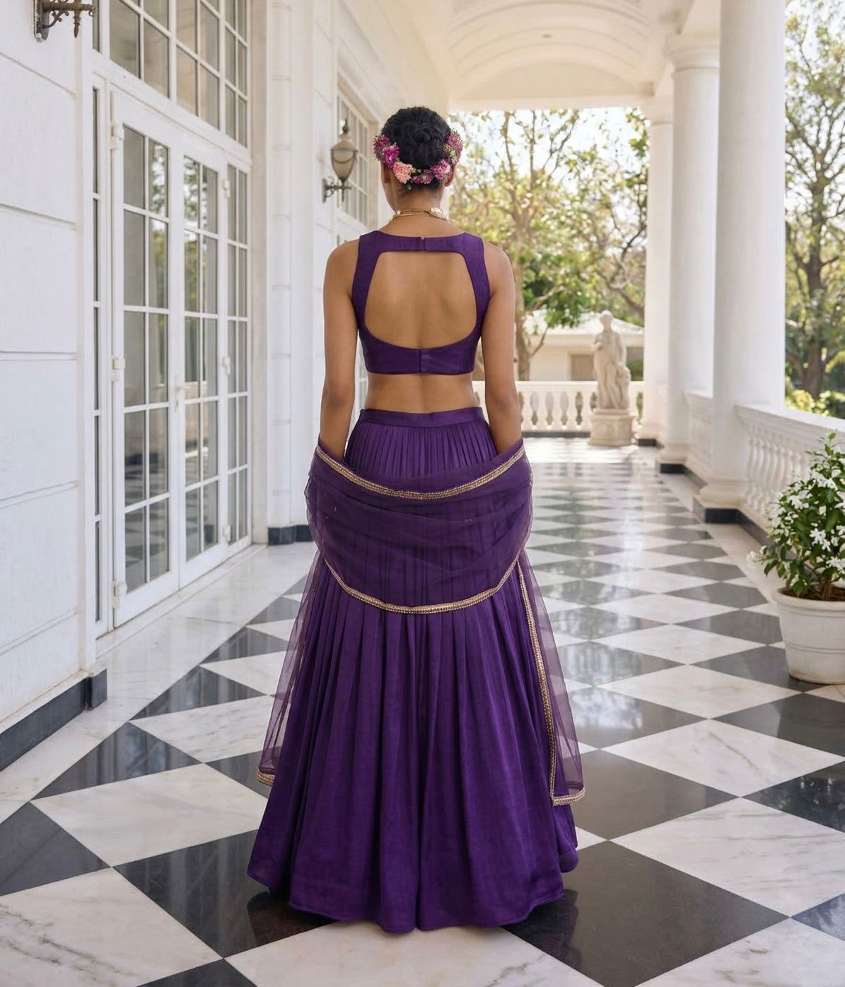 Crimson Lehenga Set