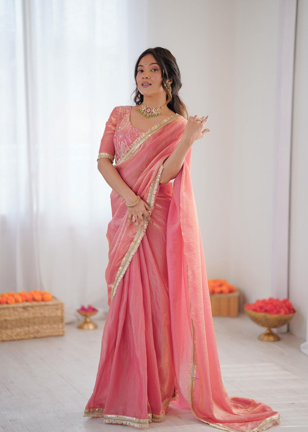 Blush Pink Saree