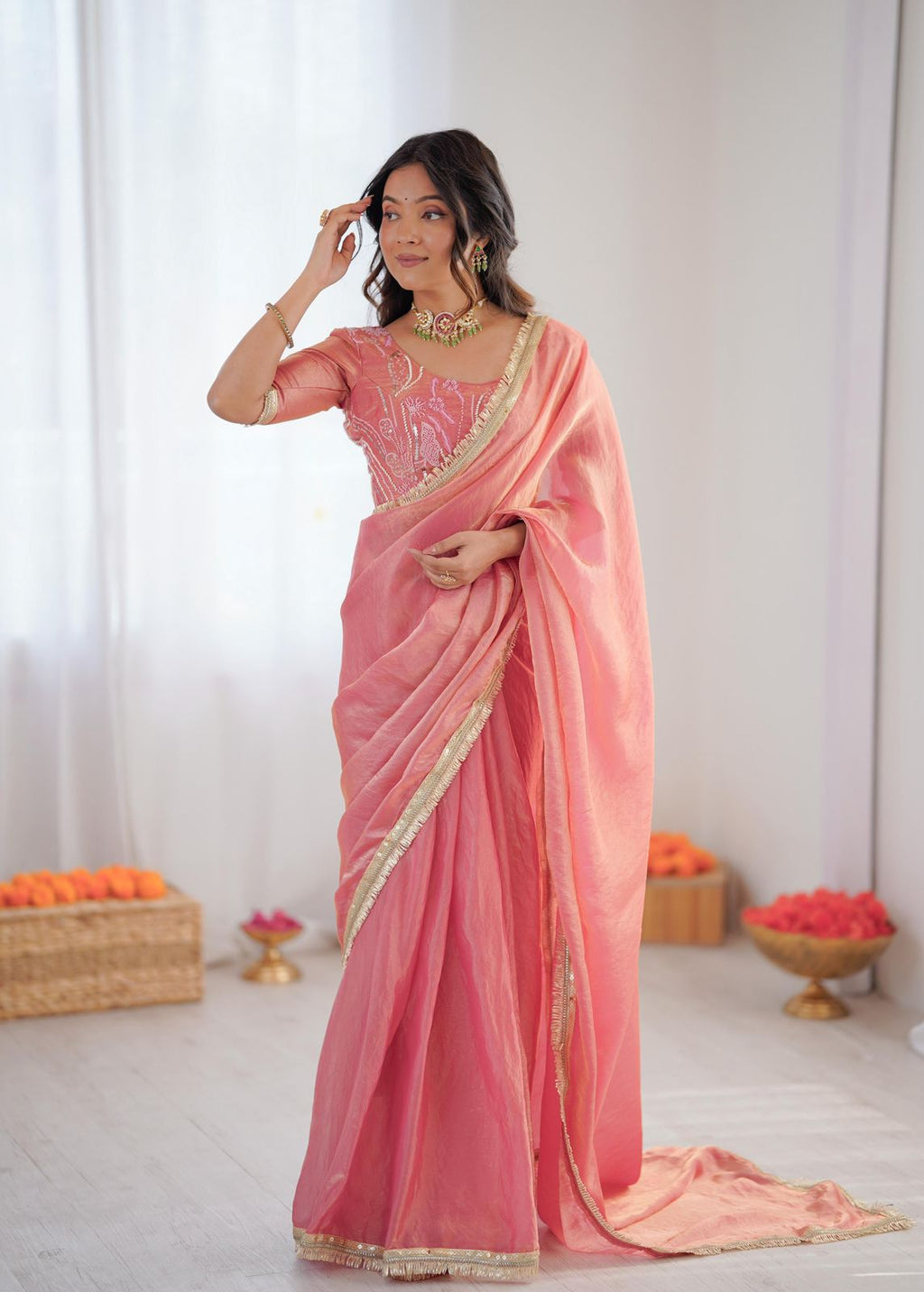 Blush Pink Saree