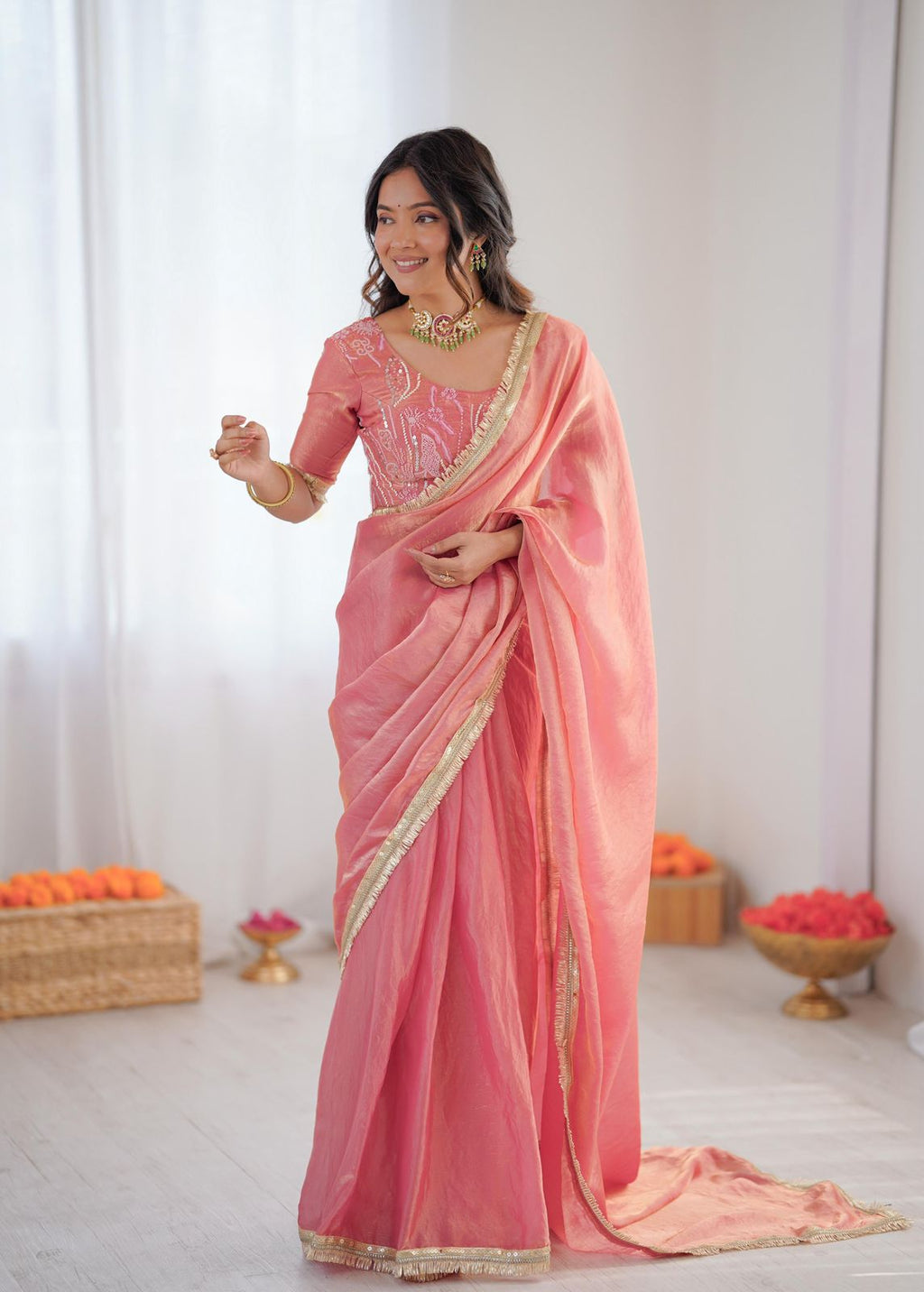 Blush Pink Saree