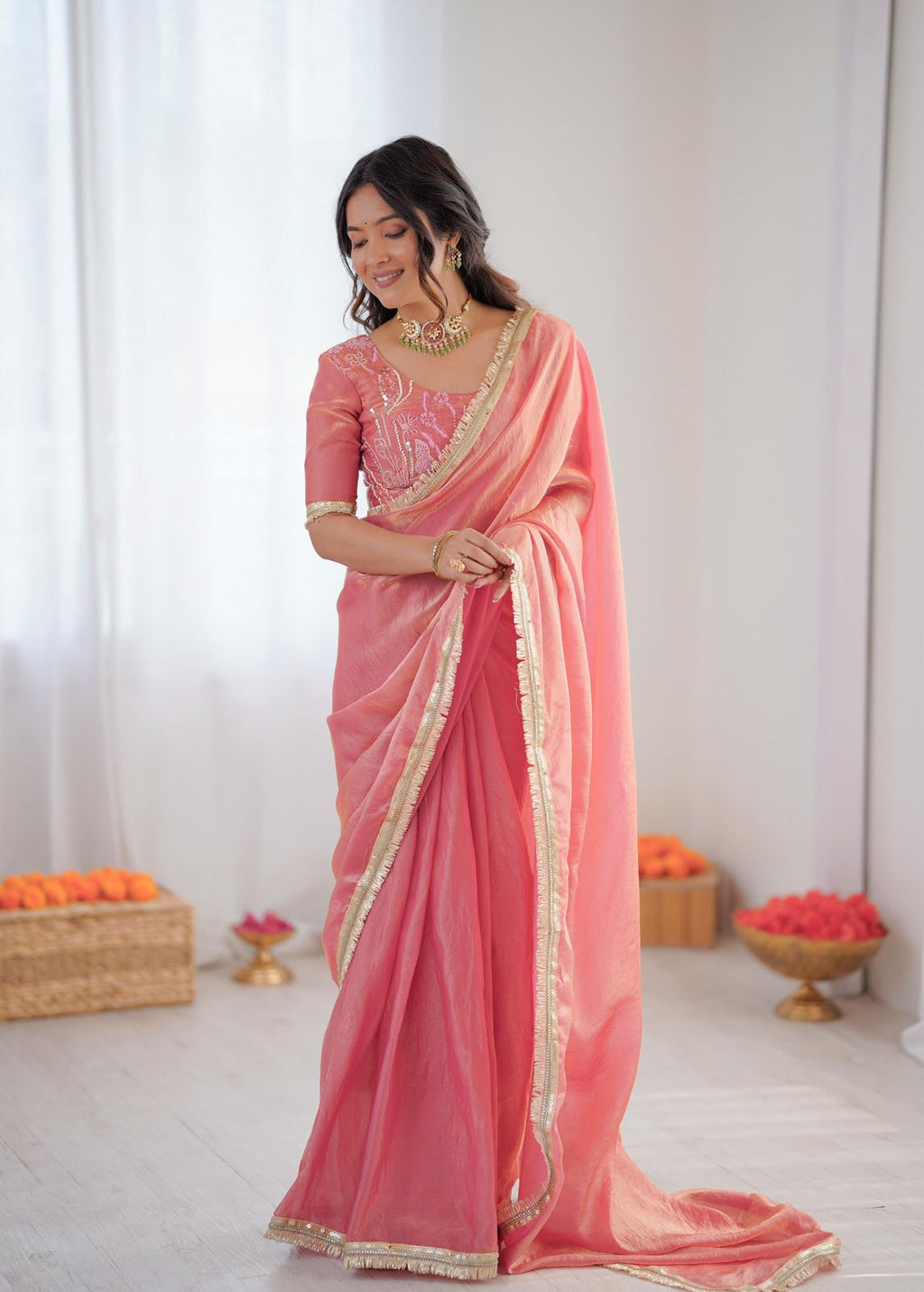 Blush Pink Saree