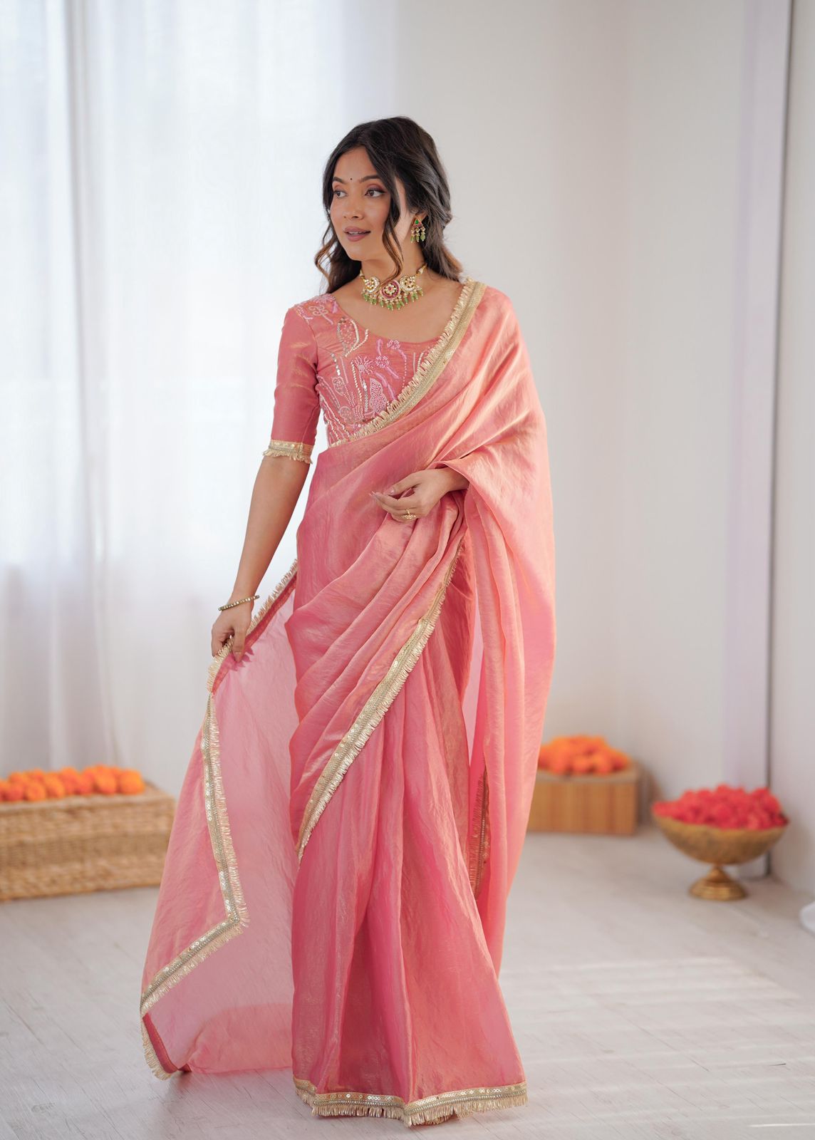 Blush Pink Saree