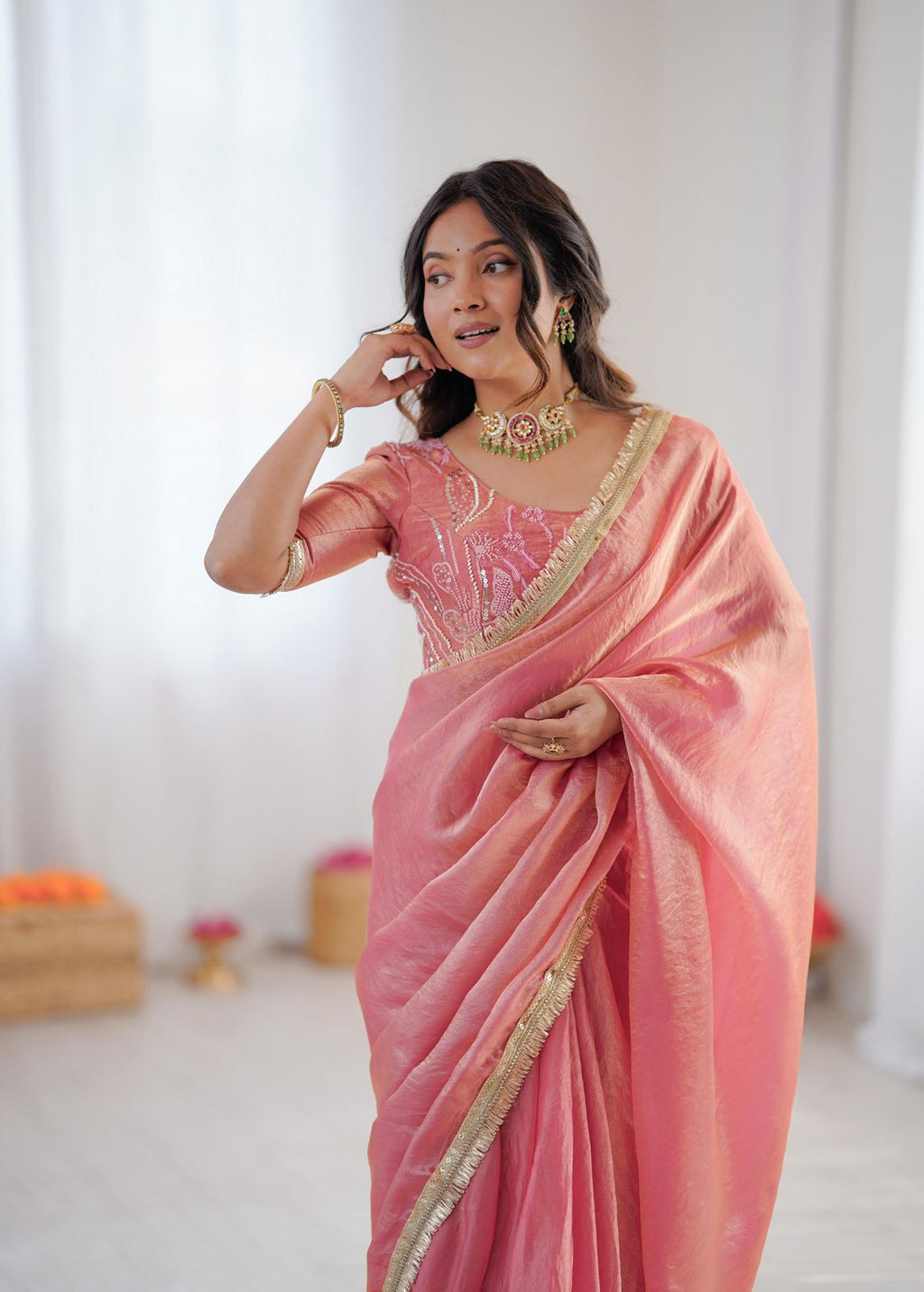 Blush Pink Saree