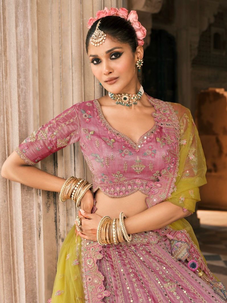 Royal Bloom Embroidered Ensemble Lehenga