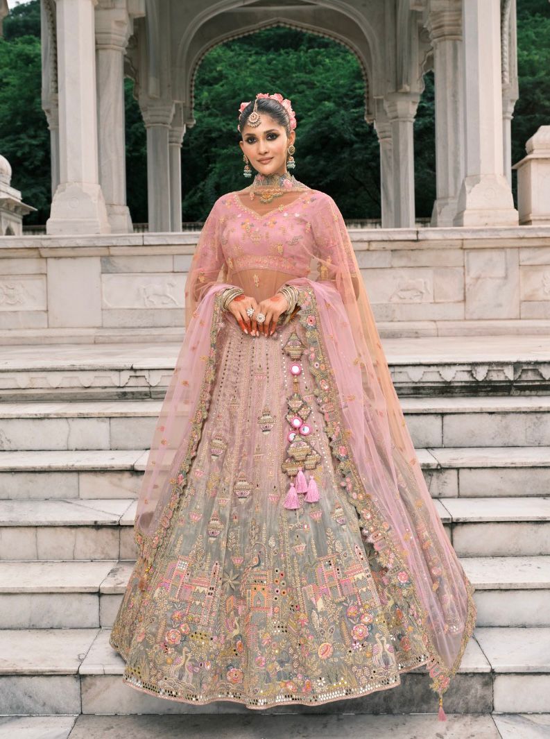Royal Bloom Embroidered Ensemble Lehenga