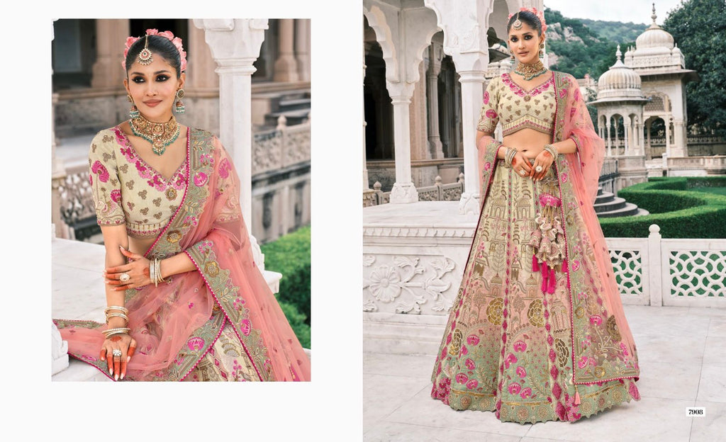 Royal Bloom Embroidered Ensemble Lehenga