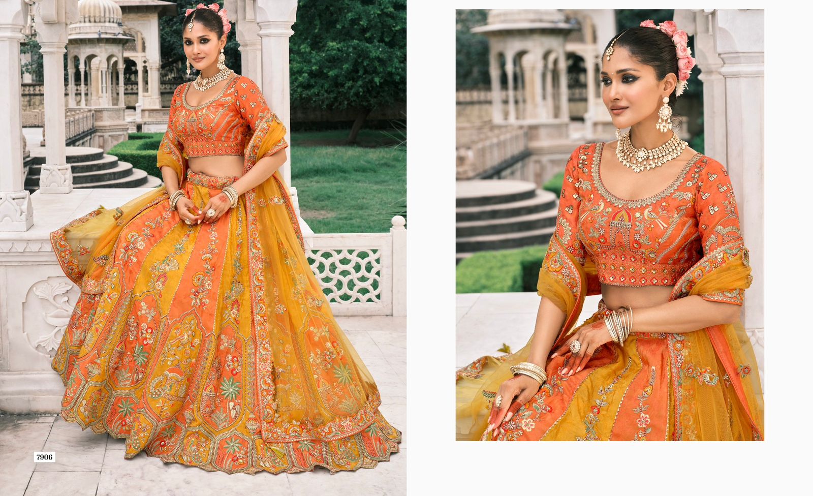 Royal Bloom Embroidered Ensemble Lehenga