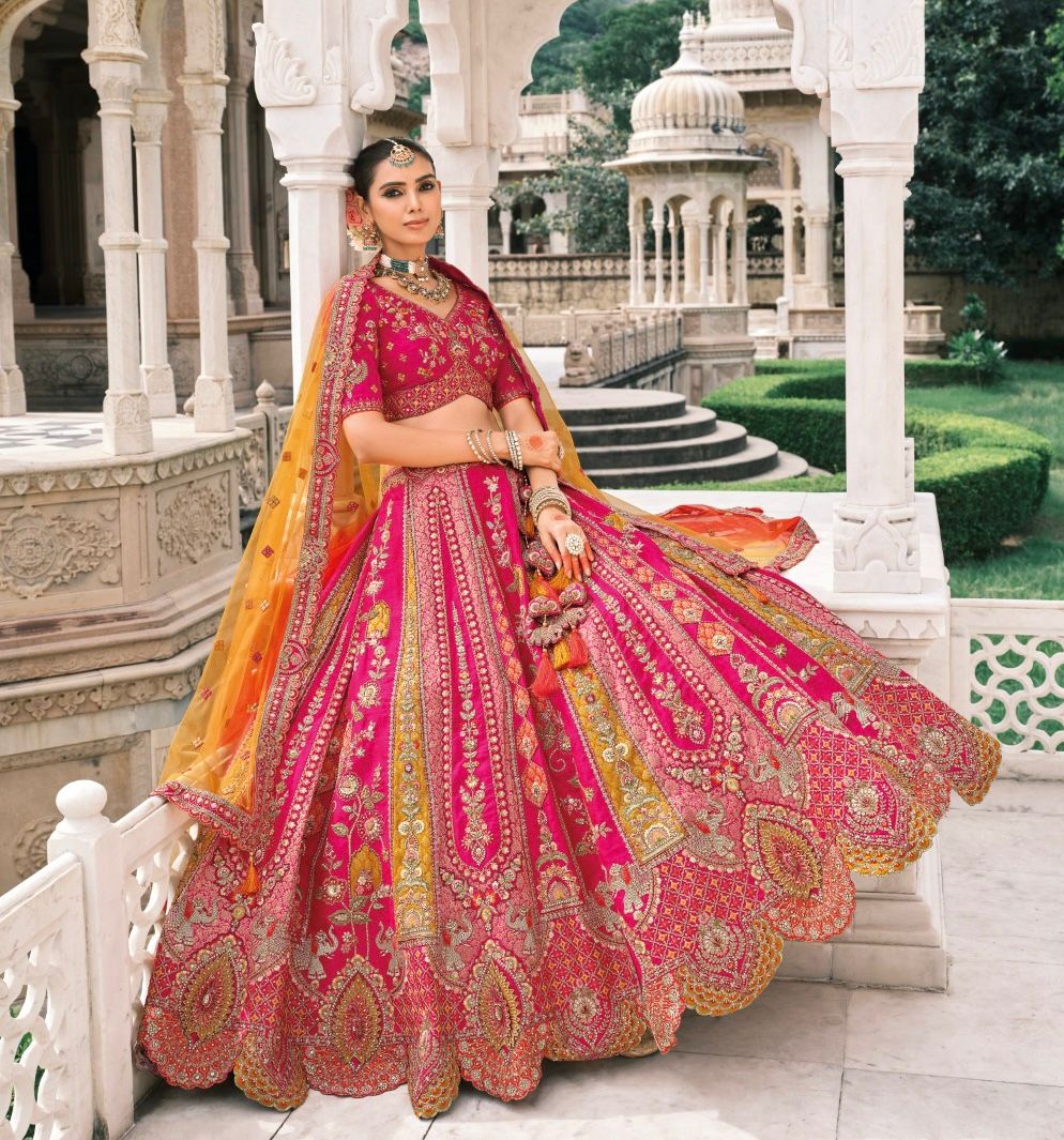 Royal Bloom Embroidered Ensemble Lehenga
