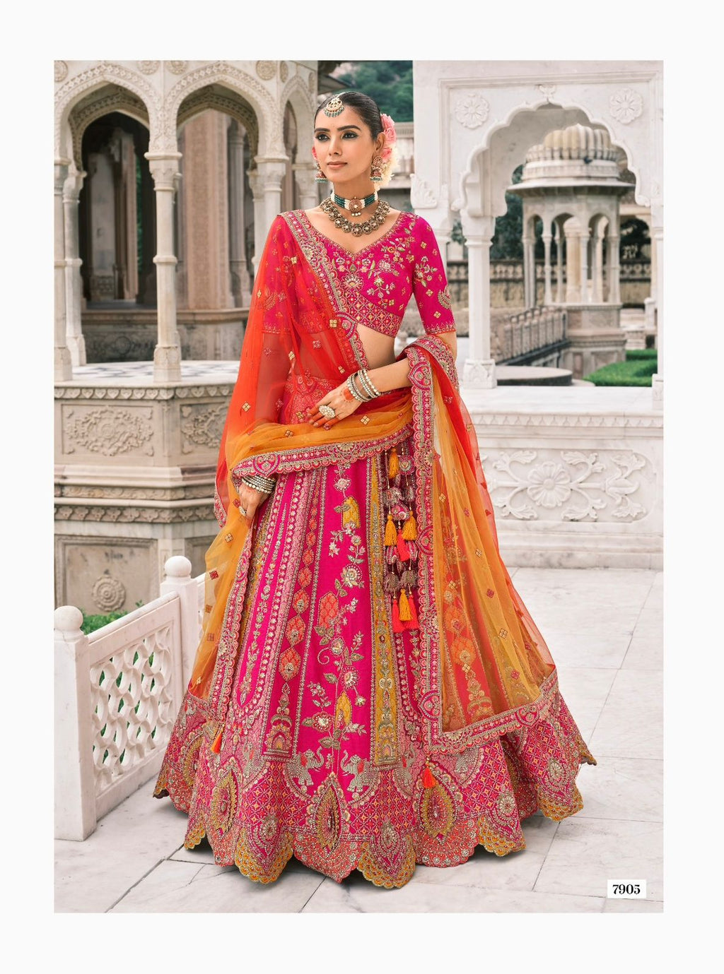 Royal Bloom Embroidered Ensemble Lehenga