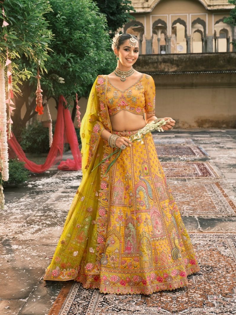 Royal Bloom Embroidered Ensemble Lehenga
