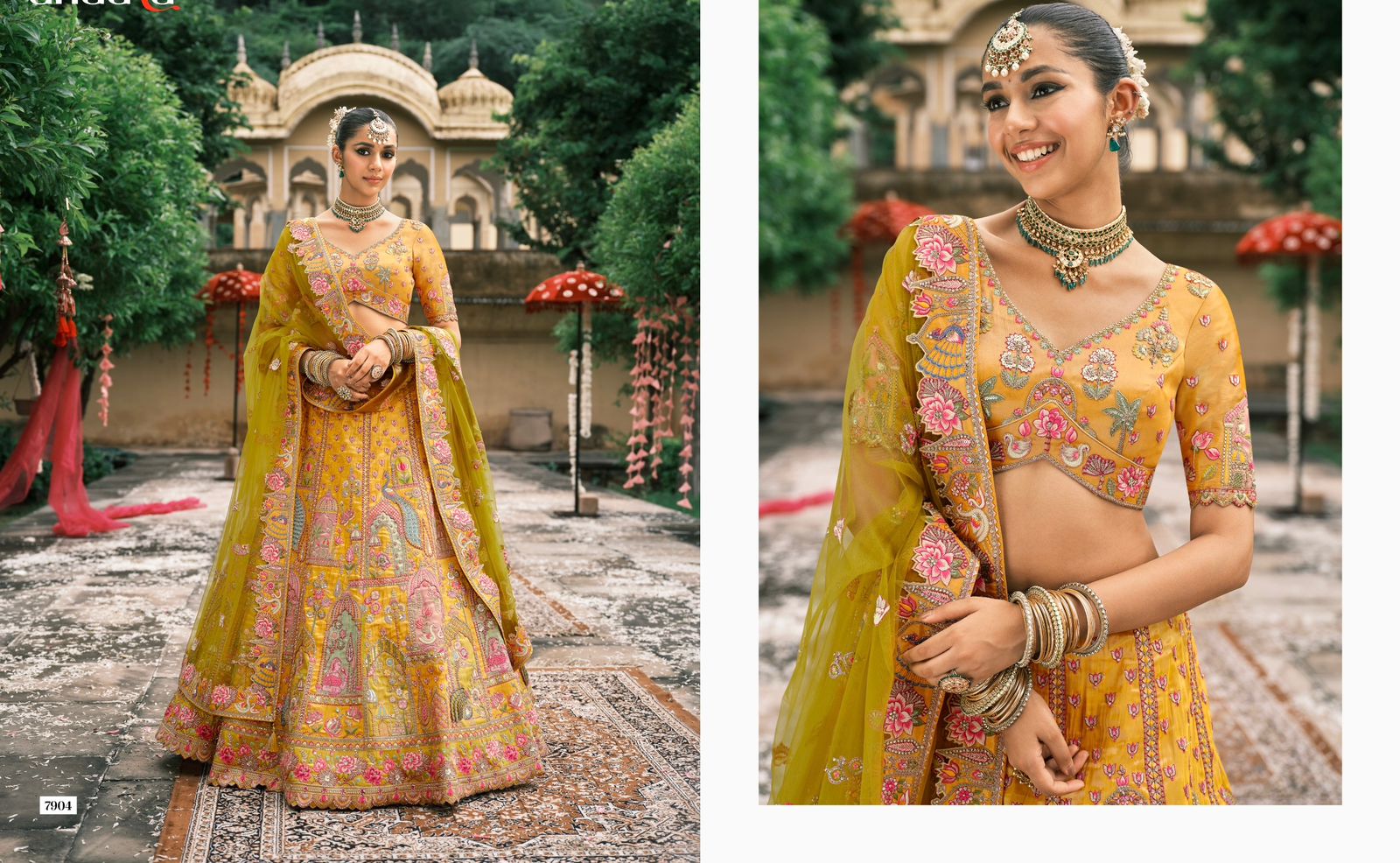 Royal Bloom Embroidered Ensemble Lehenga