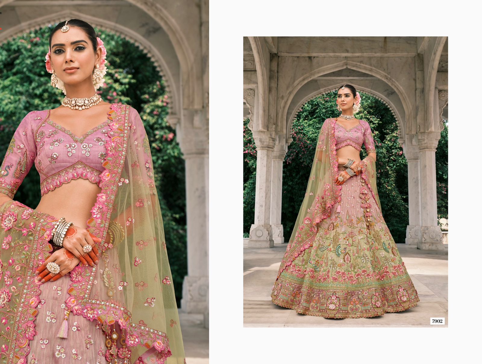 Royal Bloom Embroidered Ensemble Lehenga