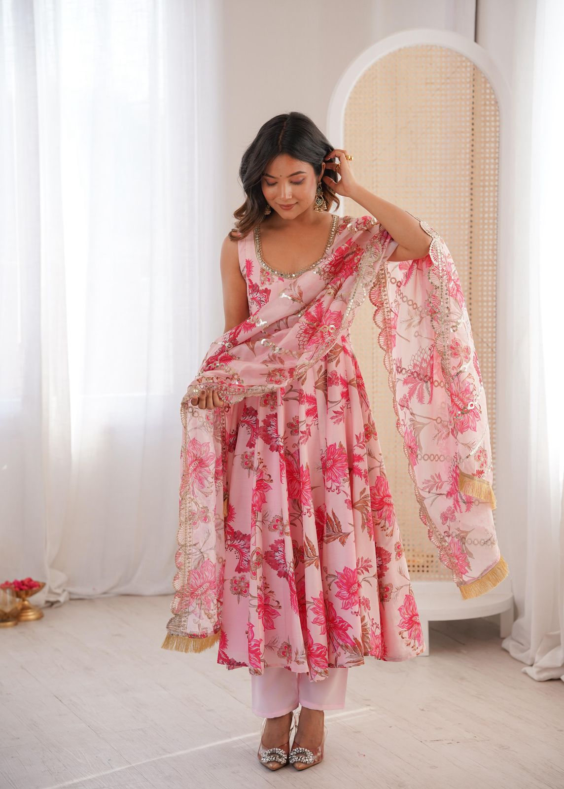 Beautiful Floral Frock Gown